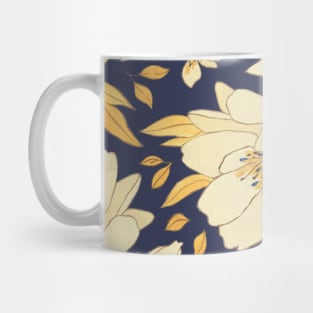 Handdrawn Flower Pattern Mug